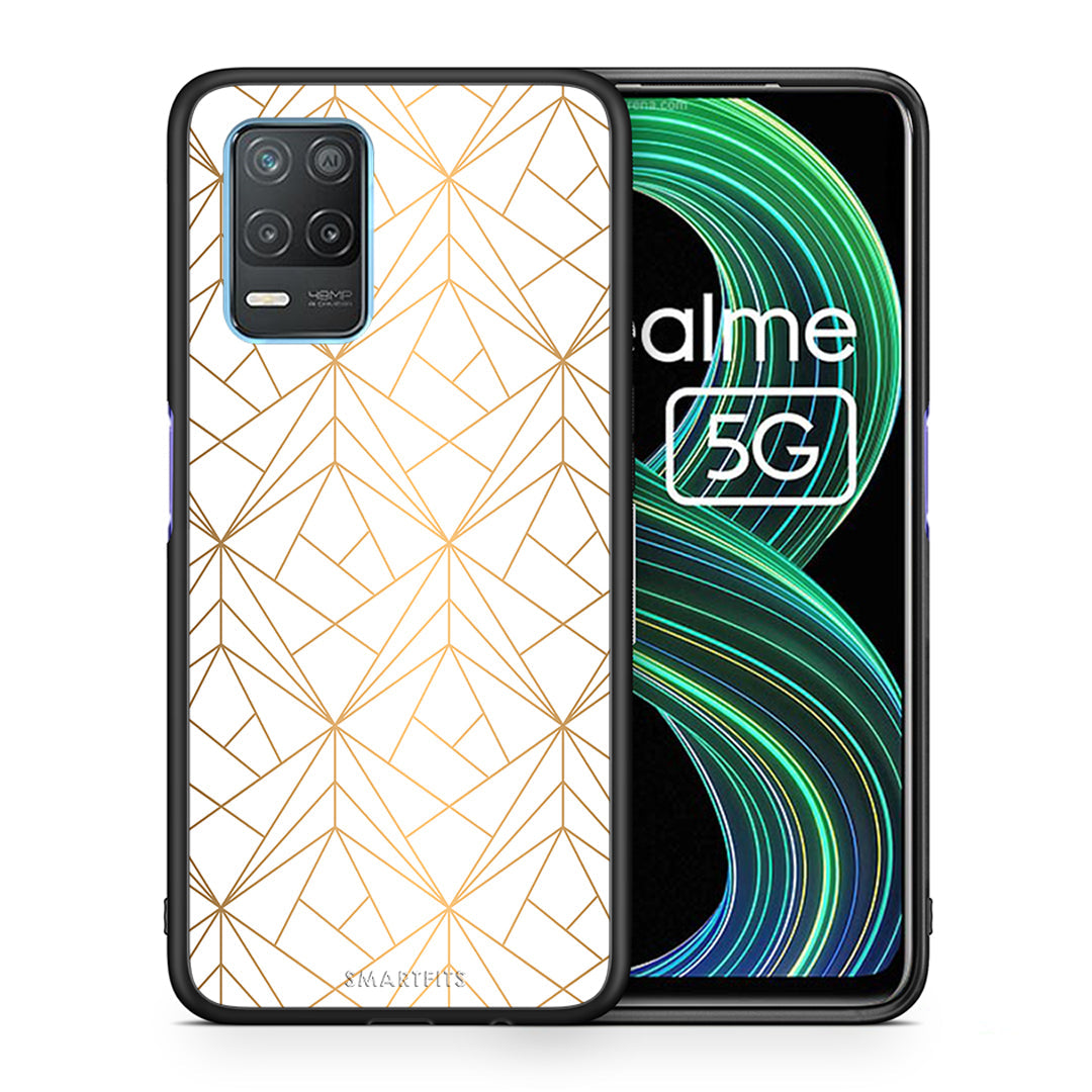 Geometric Luxury White - Realme 8 5G case