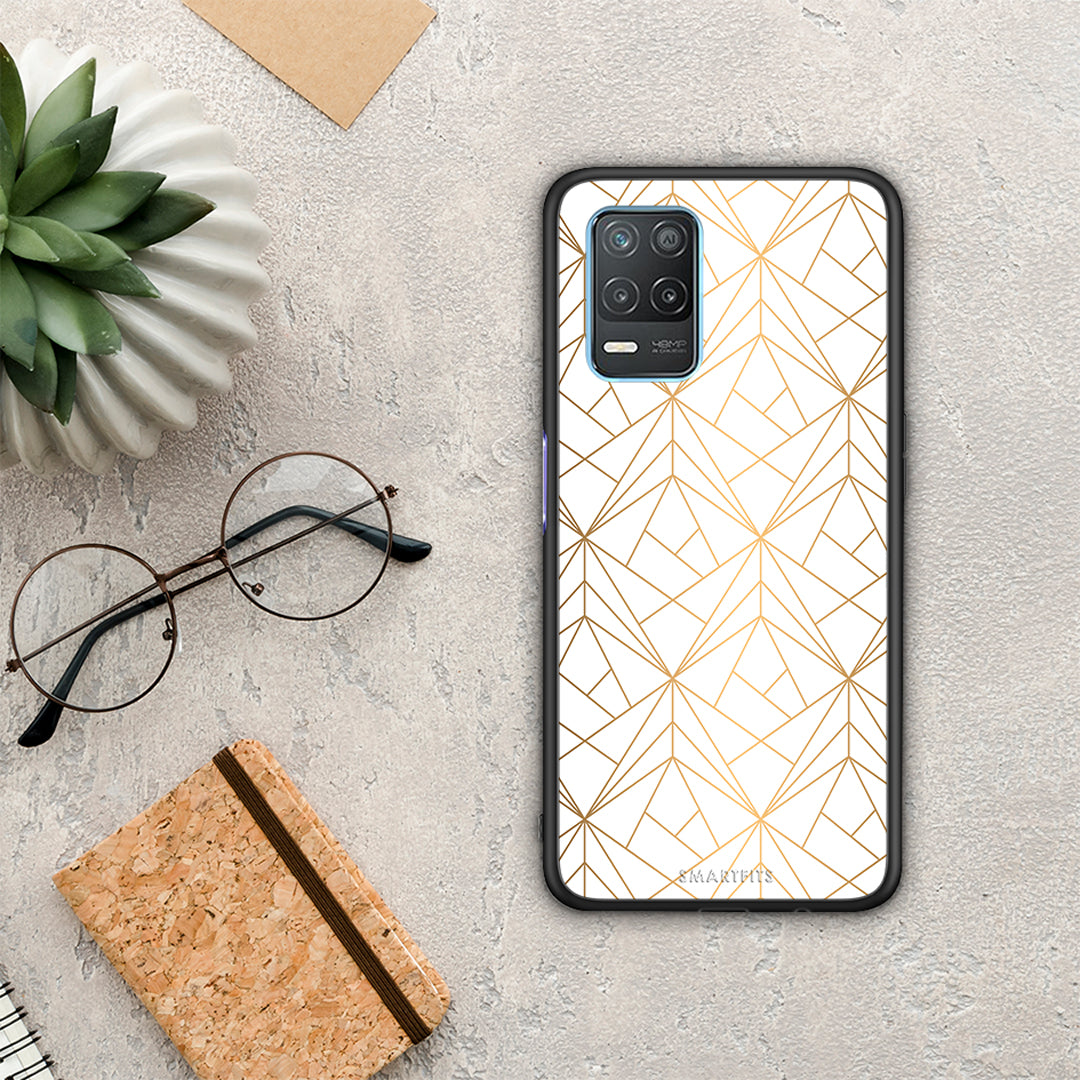 Geometric Luxury White - Realme 8 5G case