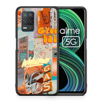 Thumbnail for Θήκη Αγίου Βαλεντίνου Realme 8 5G Groovy Babe από τη Smartfits με σχέδιο στο πίσω μέρος και μαύρο περίβλημα | Realme 8 5G Groovy Babe case with colorful back and black bezels