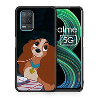 Thumbnail for Θήκη Αγίου Βαλεντίνου Realme 8 5G Lady And Tramp 2 από τη Smartfits με σχέδιο στο πίσω μέρος και μαύρο περίβλημα | Realme 8 5G Lady And Tramp 2 case with colorful back and black bezels