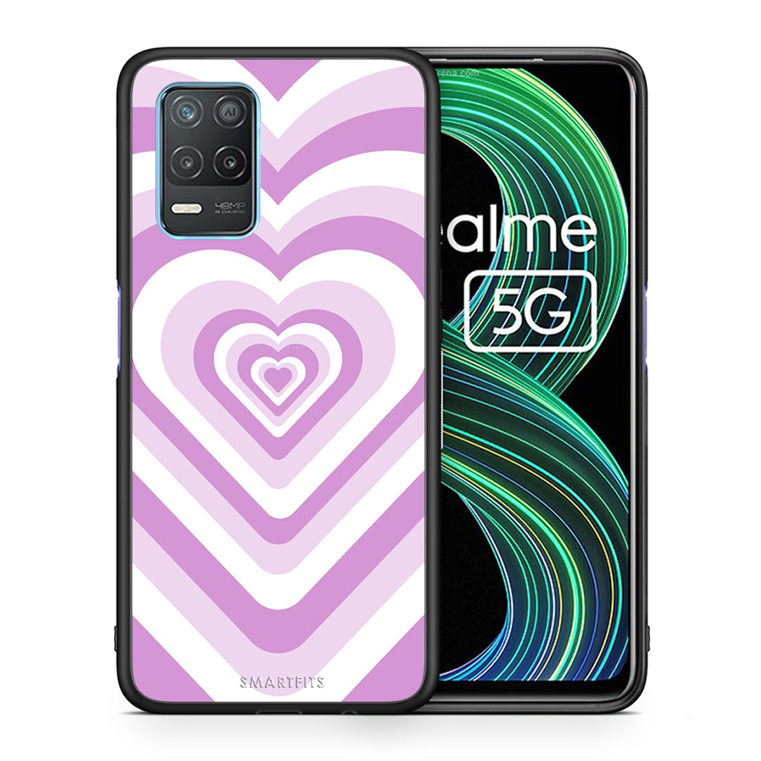 Lilac Hearts - Realme 8 5G case