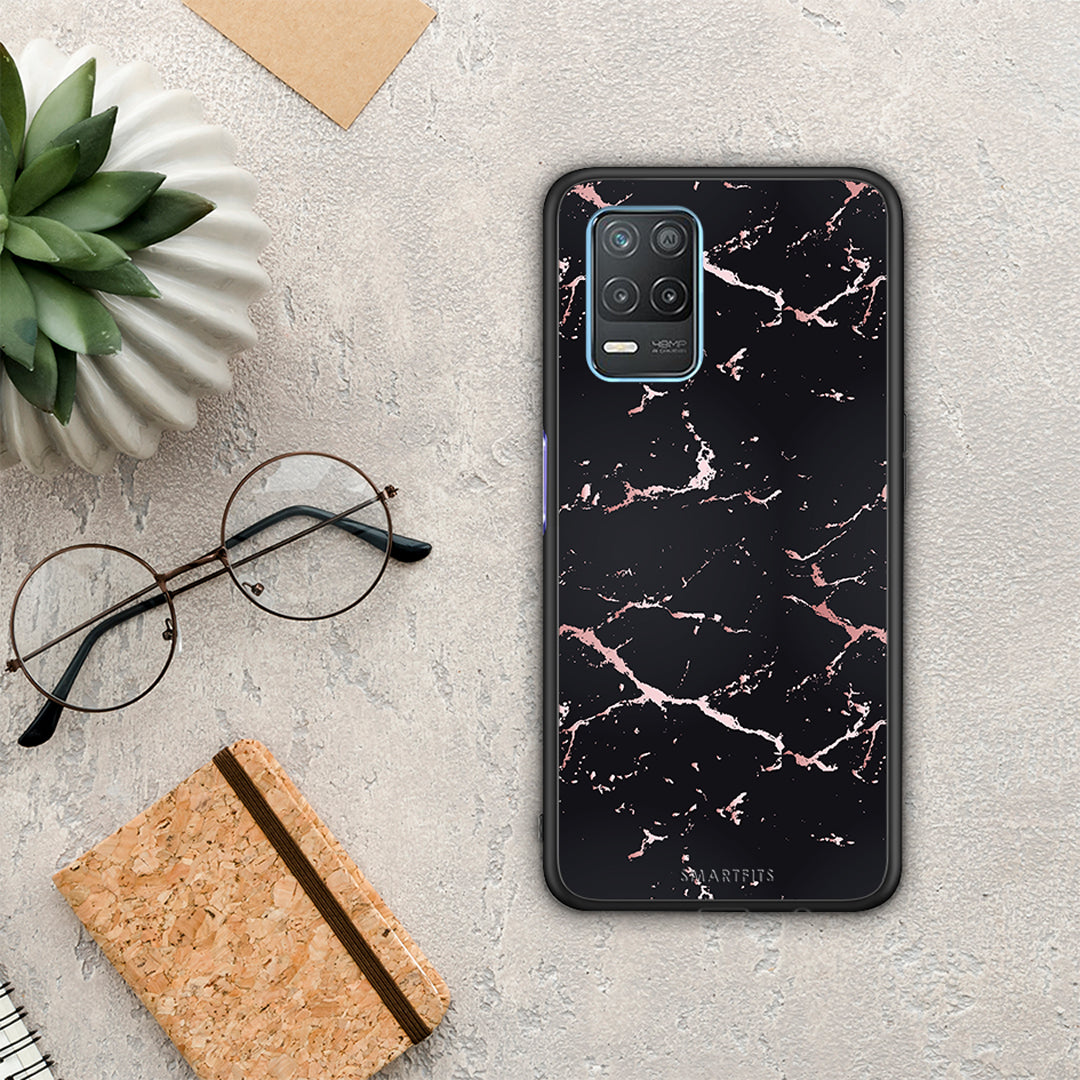 Marble Black Rosegold - Realme 8 5G case