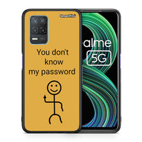 Thumbnail for Θήκη Realme 8 5G My Password από τη Smartfits με σχέδιο στο πίσω μέρος και μαύρο περίβλημα | Realme 8 5G My Password case with colorful back and black bezels