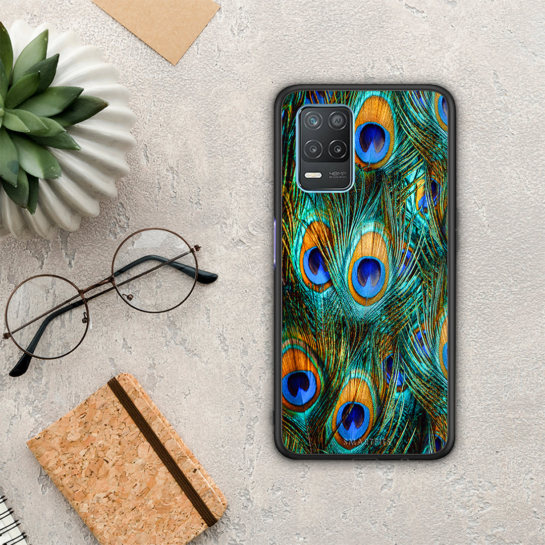 Real Peacock Feathers - Realme 8 5G case