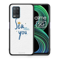 Thumbnail for Θήκη Realme 8 5G Sea You από τη Smartfits με σχέδιο στο πίσω μέρος και μαύρο περίβλημα | Realme 8 5G Sea You case with colorful back and black bezels