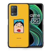 Thumbnail for Θήκη Αγίου Βαλεντίνου Realme 8 5G So Cool από τη Smartfits με σχέδιο στο πίσω μέρος και μαύρο περίβλημα | Realme 8 5G So Cool case with colorful back and black bezels