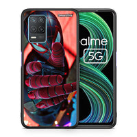Thumbnail for Θήκη Realme 8 5G Spider Hand από τη Smartfits με σχέδιο στο πίσω μέρος και μαύρο περίβλημα | Realme 8 5G Spider Hand case with colorful back and black bezels