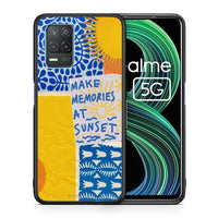 Thumbnail for Θήκη Realme 8 5G Sunset Memories από τη Smartfits με σχέδιο στο πίσω μέρος και μαύρο περίβλημα | Realme 8 5G Sunset Memories case with colorful back and black bezels