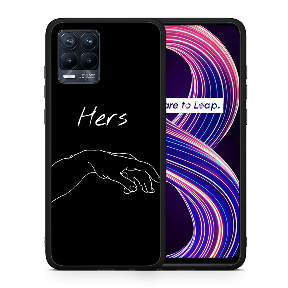 Θήκη Αγίου Βαλεντίνου Realme 8 / 8 Pro Aeshetic Love 1 από τη Smartfits με σχέδιο στο πίσω μέρος και μαύρο περίβλημα | Realme 8 / 8 Pro Aeshetic Love 1 case with colorful back and black bezels