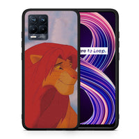 Thumbnail for Θήκη Αγίου Βαλεντίνου Realme 8 / 8 Pro Lion Love 1 από τη Smartfits με σχέδιο στο πίσω μέρος και μαύρο περίβλημα | Realme 8 / 8 Pro Lion Love 1 case with colorful back and black bezels