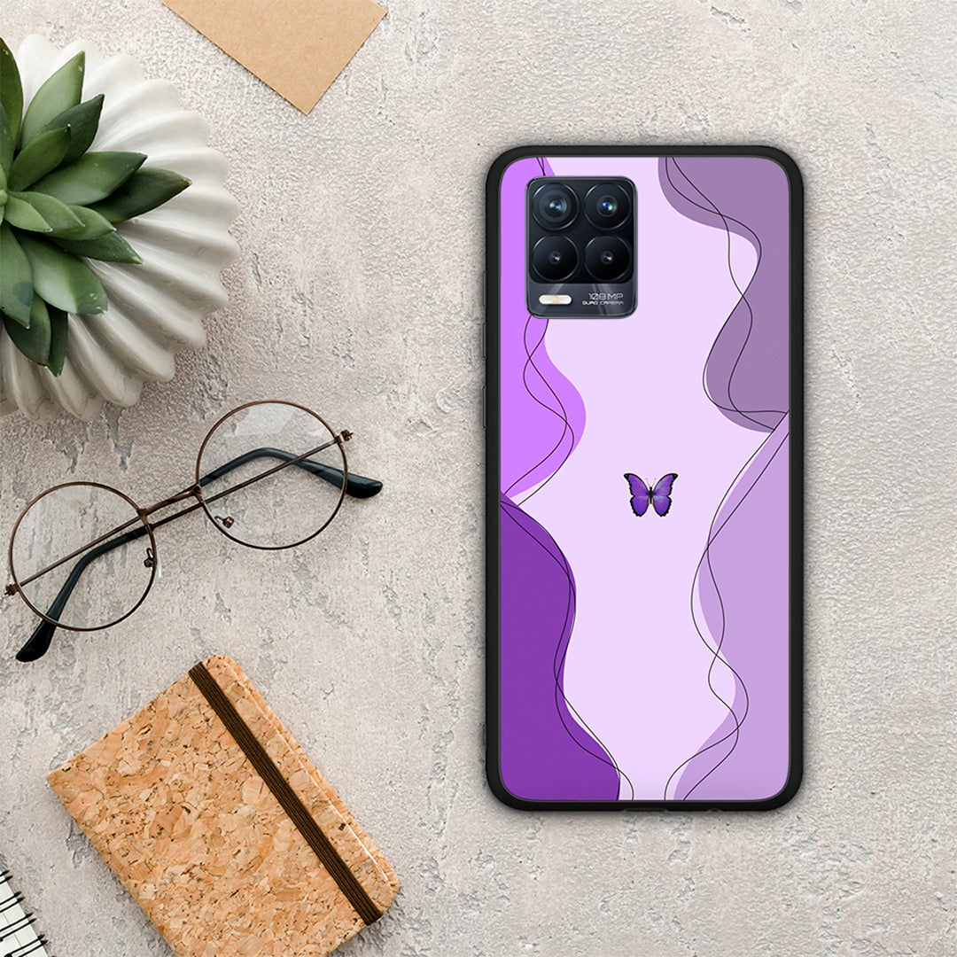 Purple Mariposa - Realme 8 /8 Pro case