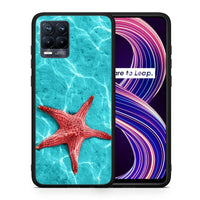 Thumbnail for Θήκη Realme 8 / 8 Pro Red Starfish από τη Smartfits με σχέδιο στο πίσω μέρος και μαύρο περίβλημα | Realme 8 / 8 Pro Red Starfish case with colorful back and black bezels