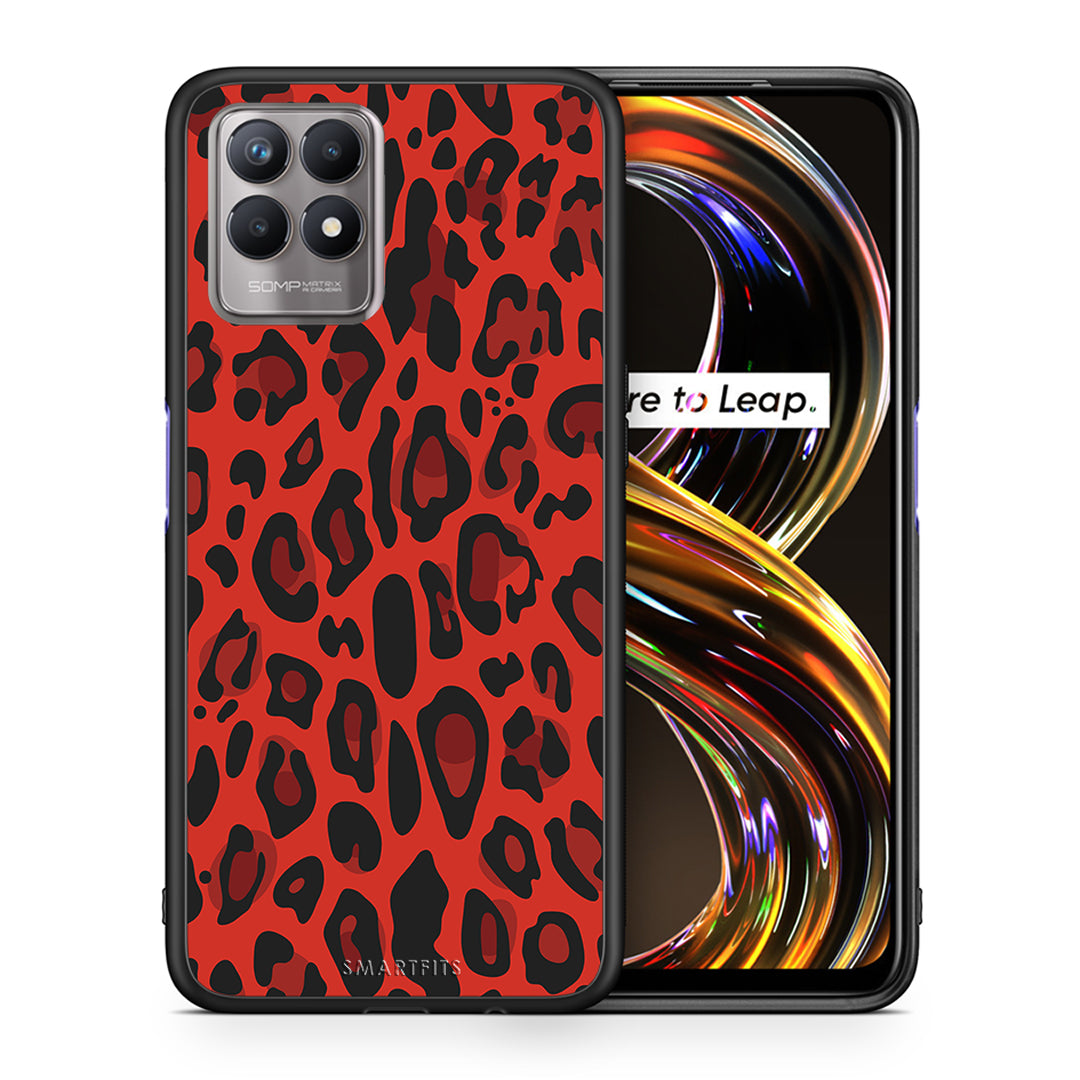 Animal Red Leopard - Realme 8i case