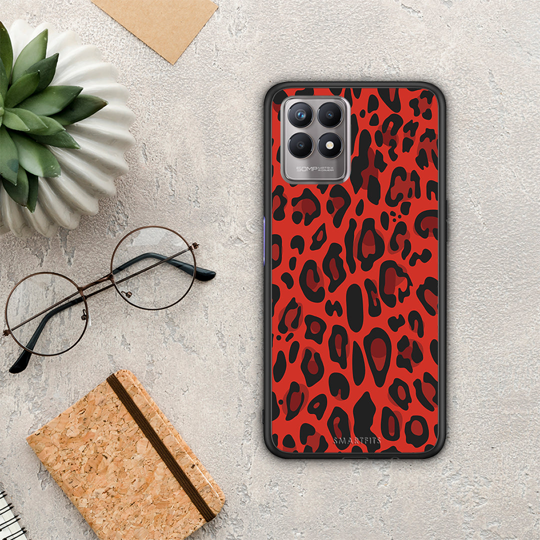 Animal Red Leopard - Realme 8i case