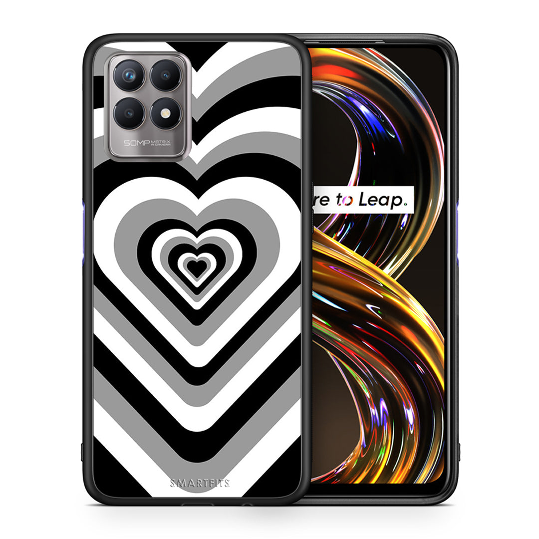 Black Hearts - Realme 8i case