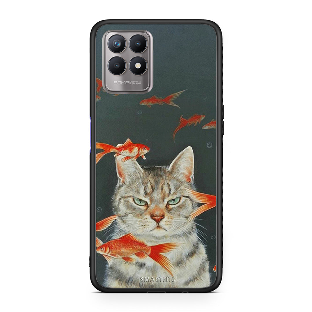 Cat Goldfish - Realme 8i case