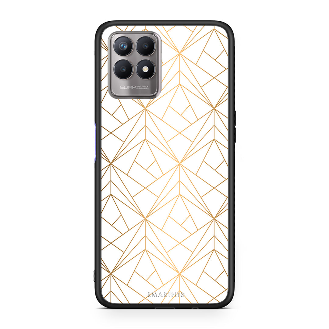 Geometric Luxury White - Realme 8i Case