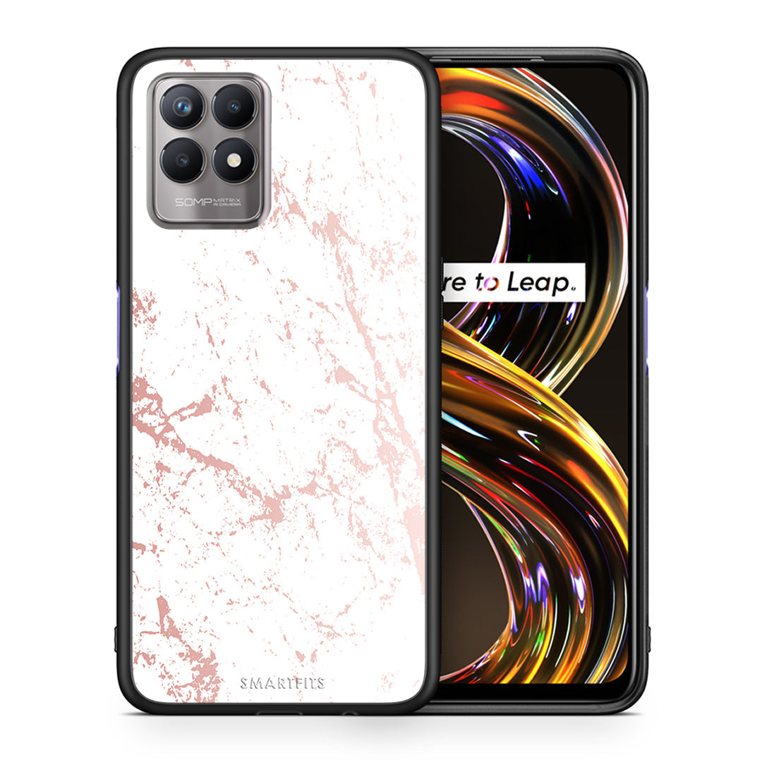 Marble Pink Splash - Realme 8i case