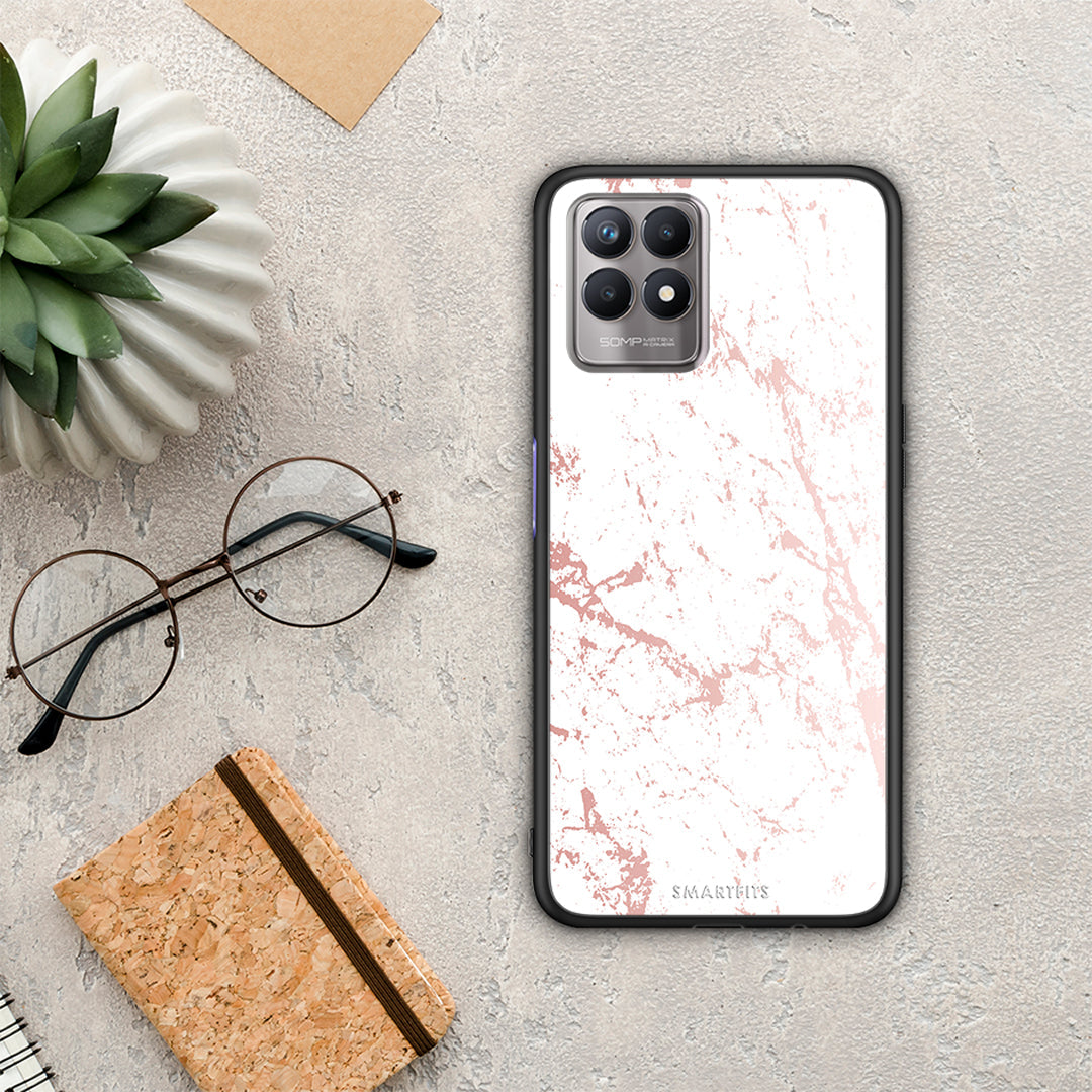 Marble Pink Splash - Realme 8i case