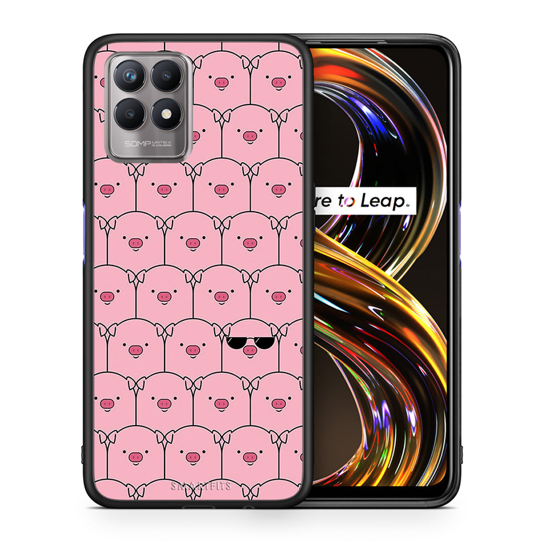 Pig Glasses - Realme 8i case