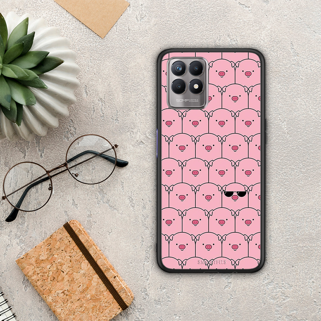 Pig Glasses - Realme 8i case