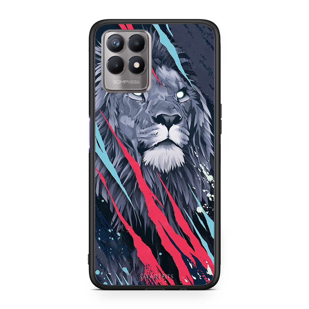 Popart Lion Designer - Realme 8i Case