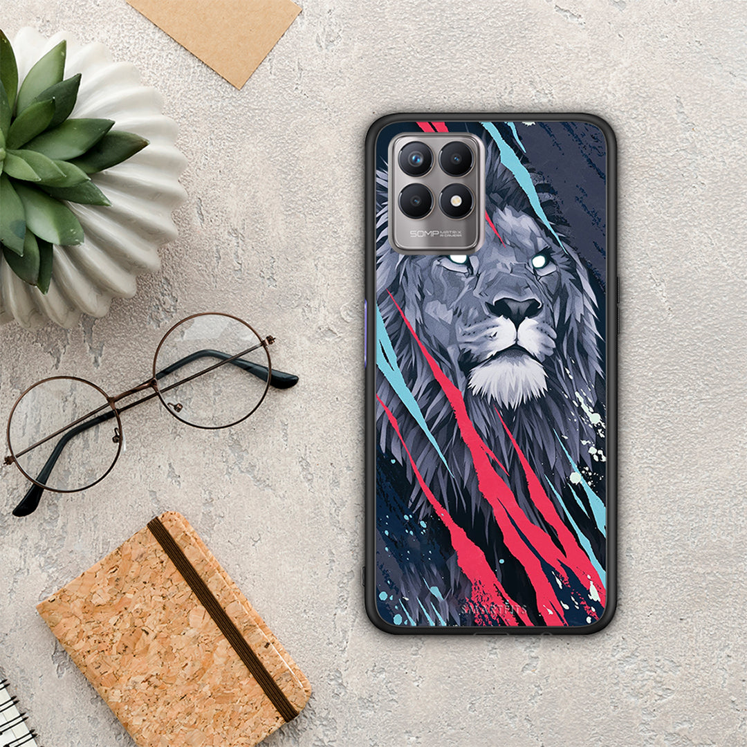 Popart Lion Designer - Realme 8i Case