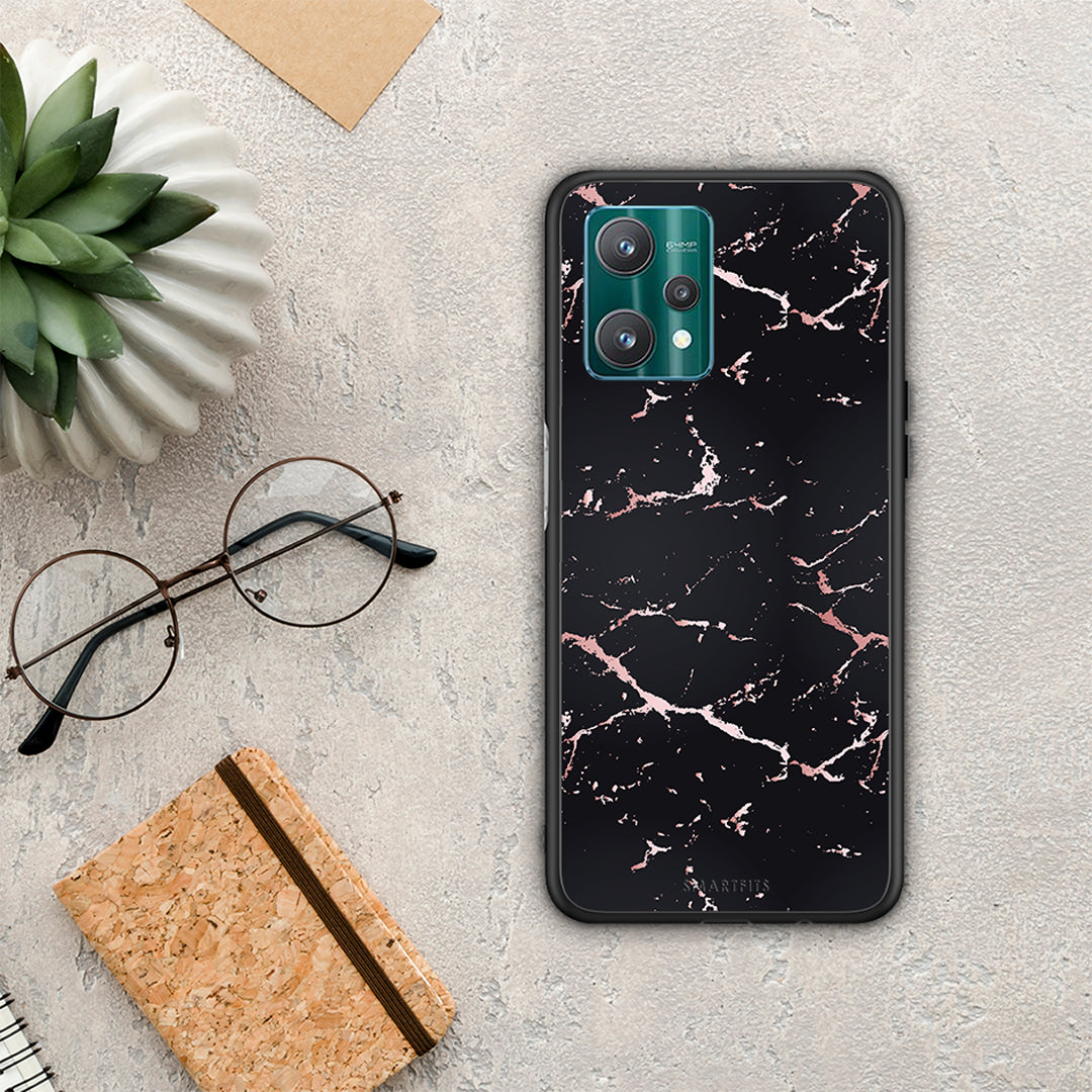 Marble Black Rosegold - Realme 9 Pro case