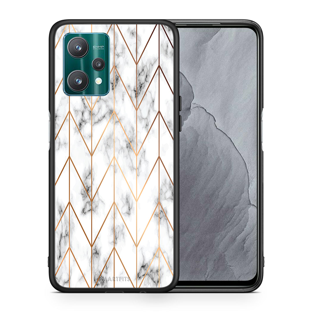 Marble Gold Geometric - Realme 9 Pro case