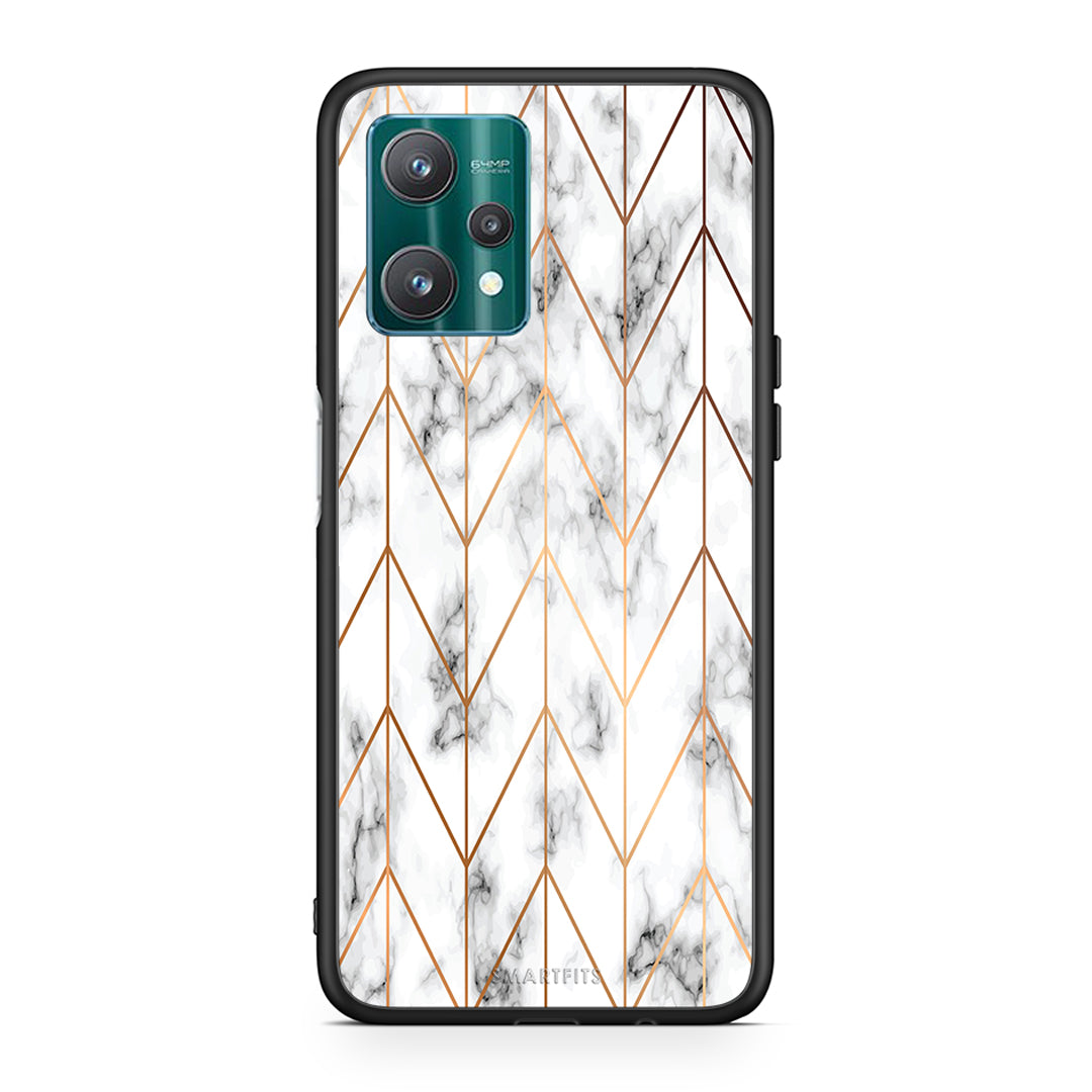 Marble Gold Geometric - Realme 9 Pro case