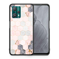 Thumbnail for Marble Hexagon Pink - Realme 9 Pro case