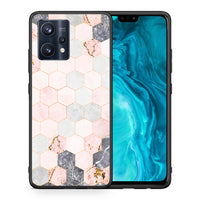 Thumbnail for Marble Hexagon Pink - Realme 9 / 9 Pro+ 5G case