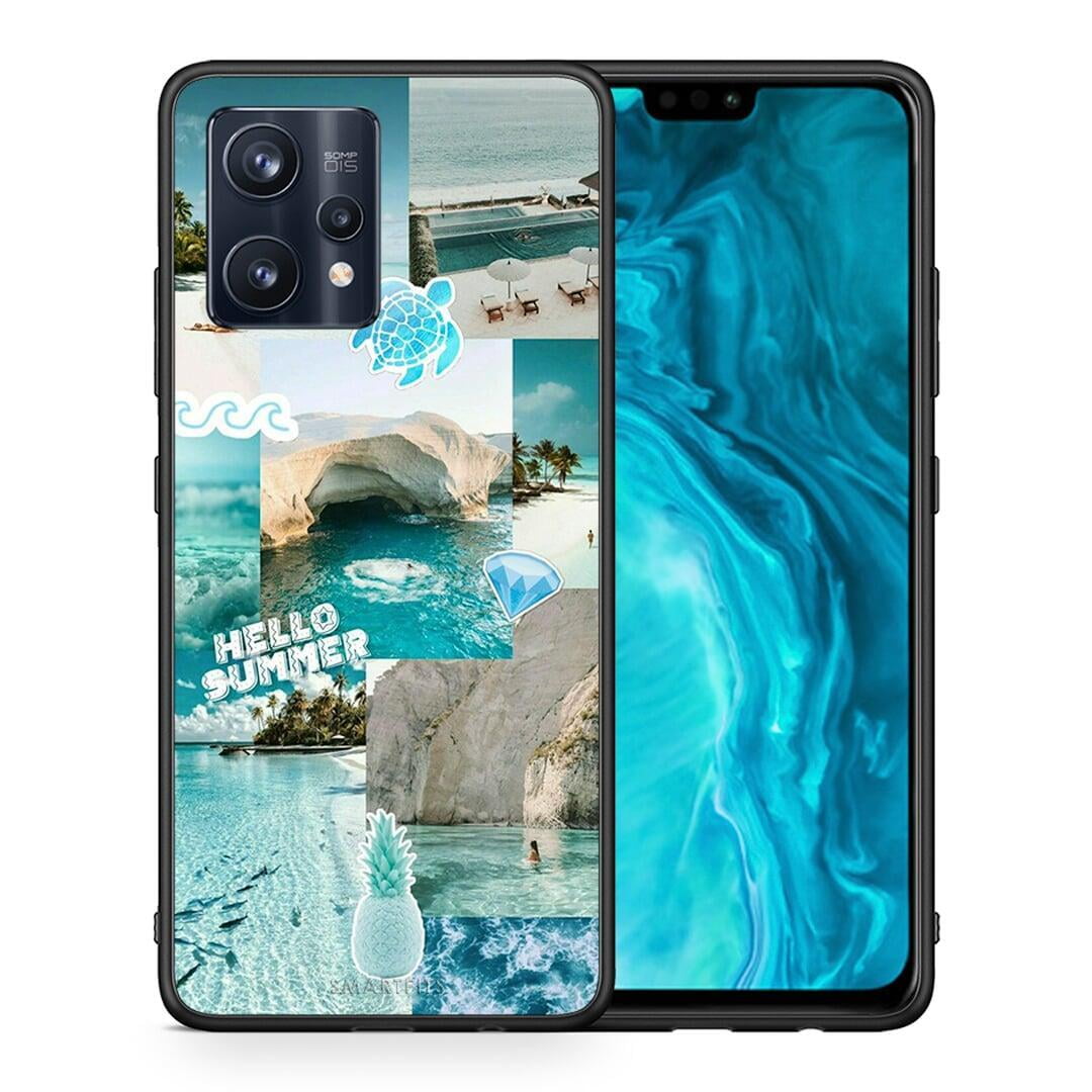 Θήκη Realme 9 Pro Aesthetic Summer από τη Smartfits με σχέδιο στο πίσω μέρος και μαύρο περίβλημα | Realme 9 Pro Aesthetic Summer case with colorful back and black bezels