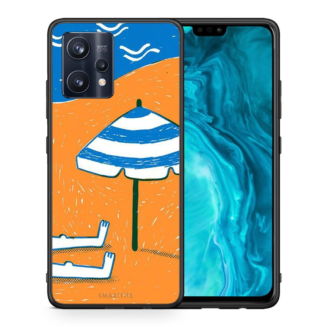 Θήκη Realme 9 Pro Summering από τη Smartfits με σχέδιο στο πίσω μέρος και μαύρο περίβλημα | Realme 9 Pro Summering case with colorful back and black bezels