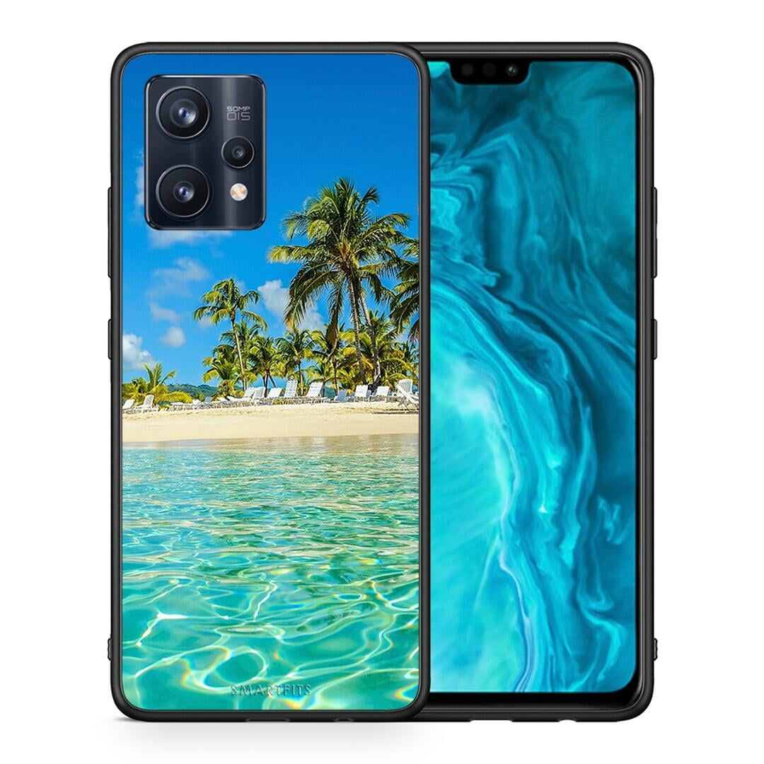 Θήκη Realme 9 Pro Tropical Vibes από τη Smartfits με σχέδιο στο πίσω μέρος και μαύρο περίβλημα | Realme 9 Pro Tropical Vibes case with colorful back and black bezels