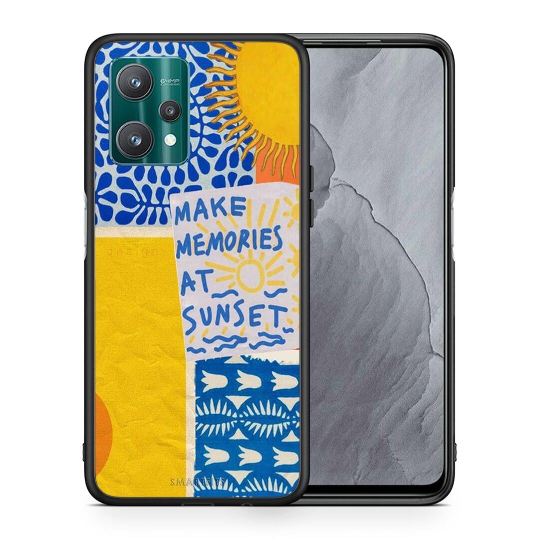 Θήκη Realme 9 Pro Sunset Memories από τη Smartfits με σχέδιο στο πίσω μέρος και μαύρο περίβλημα | Realme 9 Pro Sunset Memories case with colorful back and black bezels