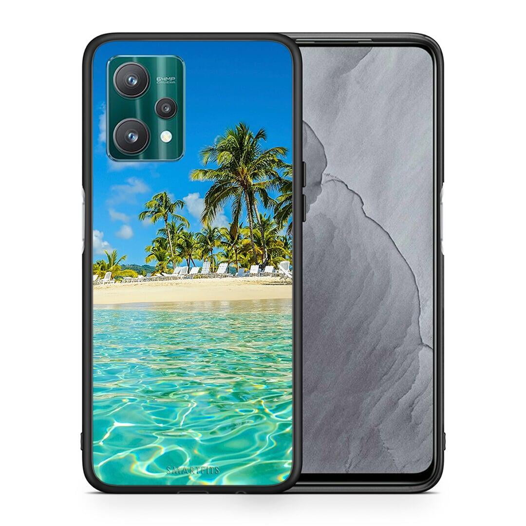 Θήκη Realme 9 Pro Tropical Vibes από τη Smartfits με σχέδιο στο πίσω μέρος και μαύρο περίβλημα | Realme 9 Pro Tropical Vibes case with colorful back and black bezels