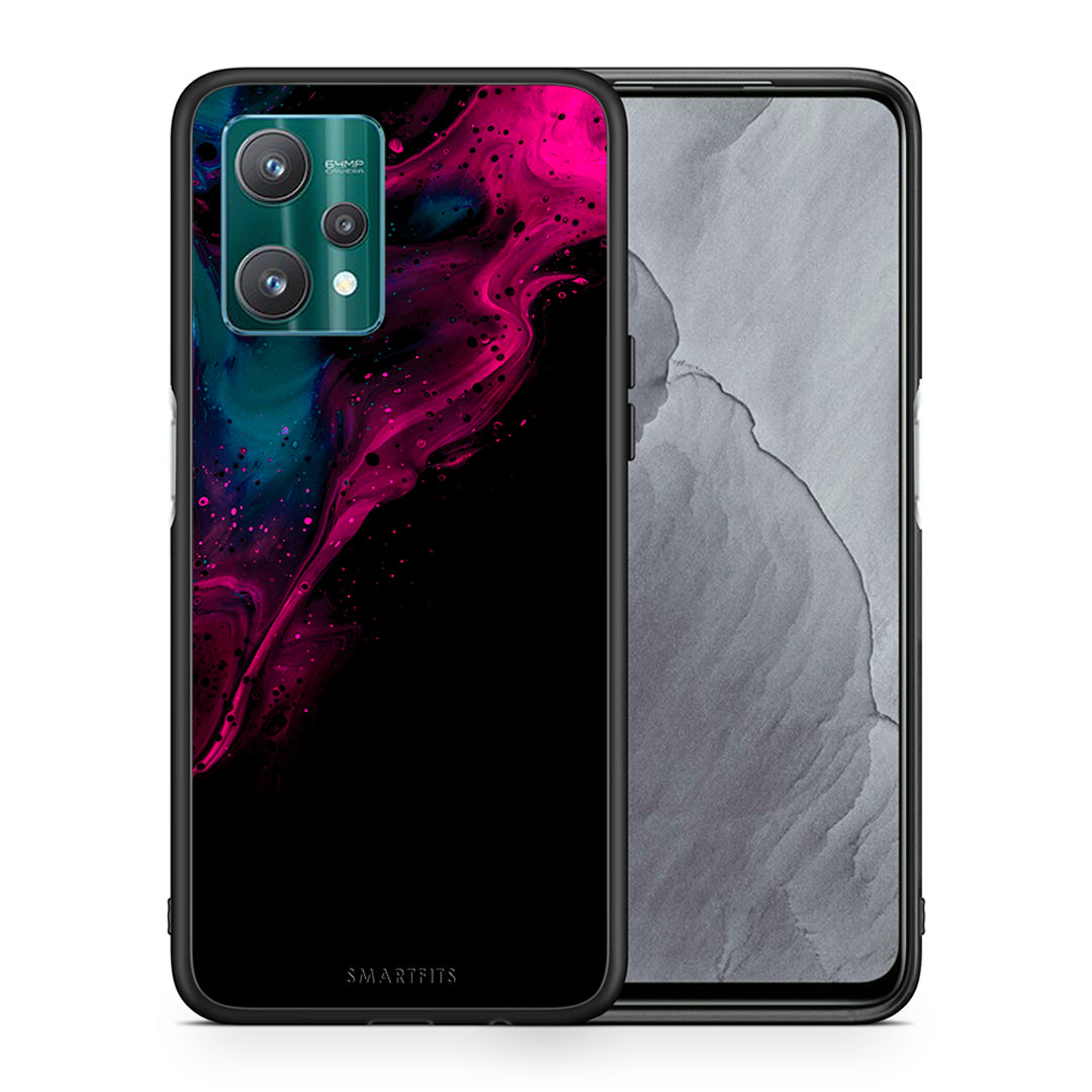 Watercolor Pink Black - Realme 9 Pro case