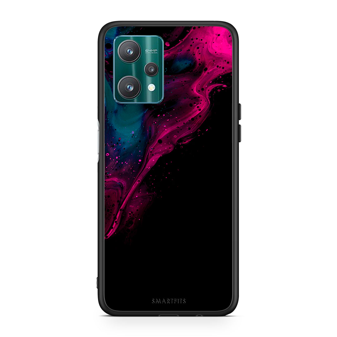 Watercolor Pink Black - Realme 9 Pro case