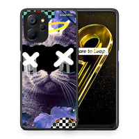 Thumbnail for Θήκη Realme 9i 5G Cat Collage από τη Smartfits με σχέδιο στο πίσω μέρος και μαύρο περίβλημα | Realme 9i 5G Cat Collage case with colorful back and black bezels