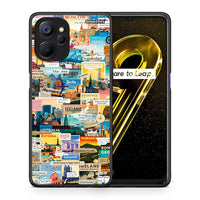 Thumbnail for Θήκη Realme 9i 5G Live To Travel από τη Smartfits με σχέδιο στο πίσω μέρος και μαύρο περίβλημα | Realme 9i 5G Live To Travel case with colorful back and black bezels