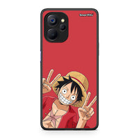 Thumbnail for Realme 9i 5G Pirate Luffy Θήκη από τη Smartfits με σχέδιο στο πίσω μέρος και μαύρο περίβλημα | Smartphone case with colorful back and black bezels by Smartfits