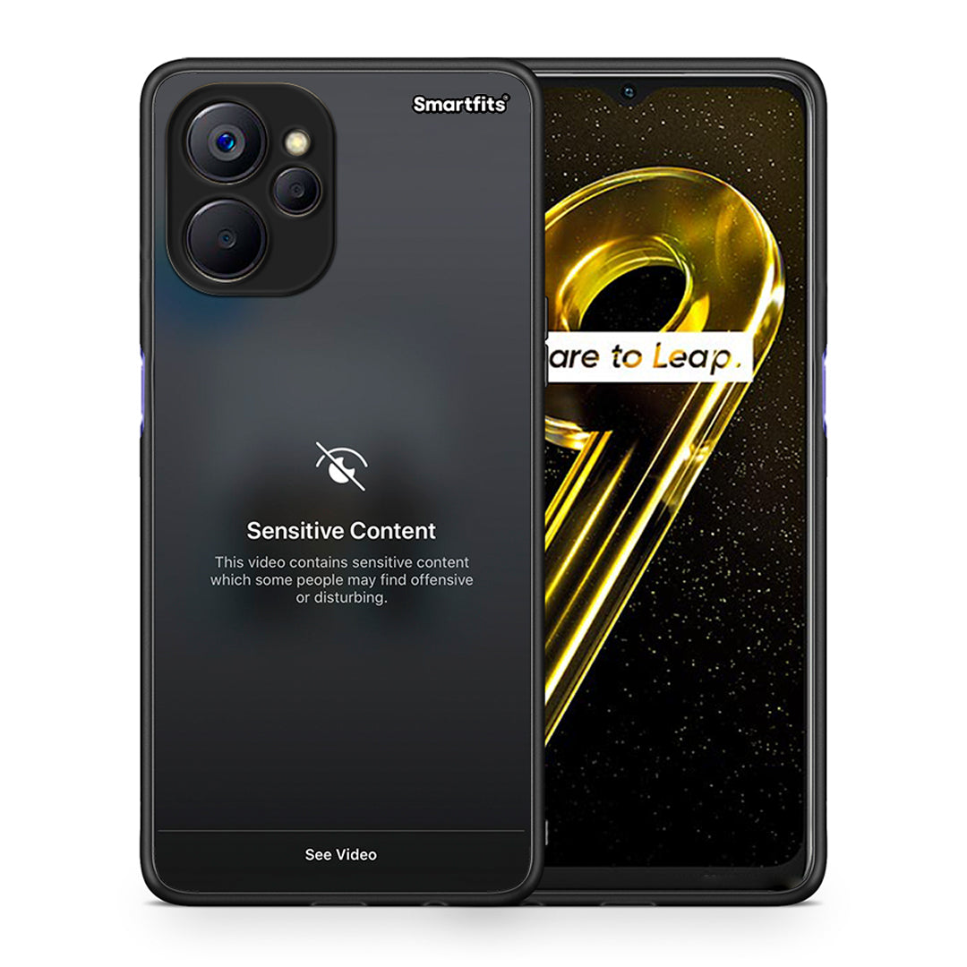 Θήκη Realme 9i 5G Sensitive Content από τη Smartfits με σχέδιο στο πίσω μέρος και μαύρο περίβλημα | Realme 9i 5G Sensitive Content case with colorful back and black bezels