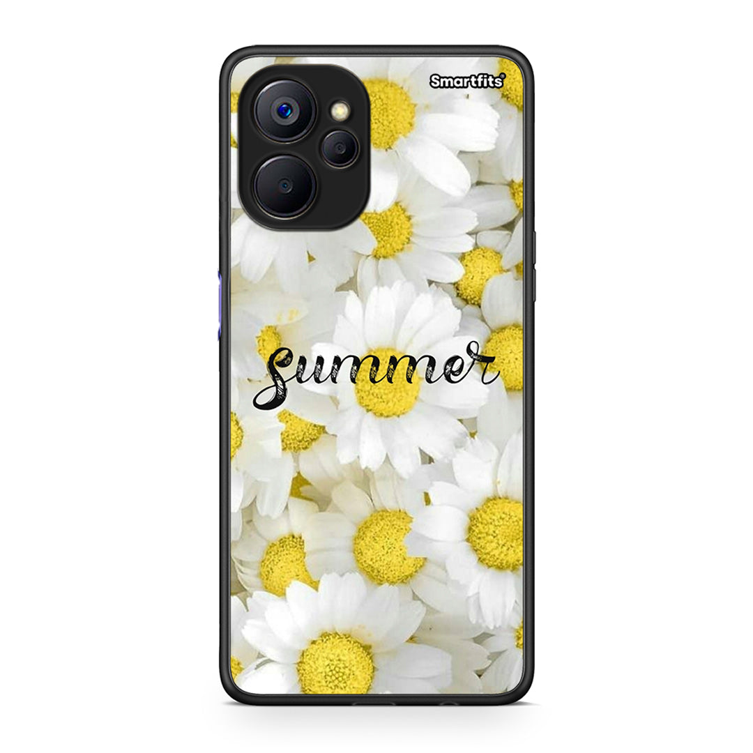 Realme 9i 5G Summer Daisies Θήκη από τη Smartfits με σχέδιο στο πίσω μέρος και μαύρο περίβλημα | Smartphone case with colorful back and black bezels by Smartfits