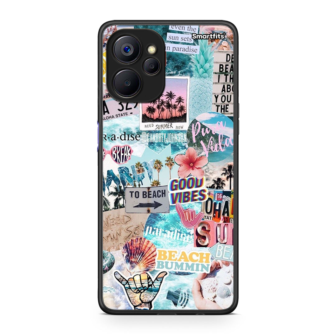 Realme 9i 5G Summer Vibes Θήκη από τη Smartfits με σχέδιο στο πίσω μέρος και μαύρο περίβλημα | Smartphone case with colorful back and black bezels by Smartfits