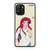 Thumbnail for Realme 9i 5G Walking Mermaid Θήκη από τη Smartfits με σχέδιο στο πίσω μέρος και μαύρο περίβλημα | Smartphone case with colorful back and black bezels by Smartfits