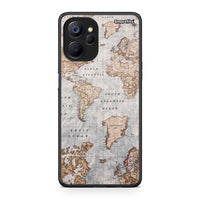 Thumbnail for Realme 9i 5G World Map Θήκη από τη Smartfits με σχέδιο στο πίσω μέρος και μαύρο περίβλημα | Smartphone case with colorful back and black bezels by Smartfits