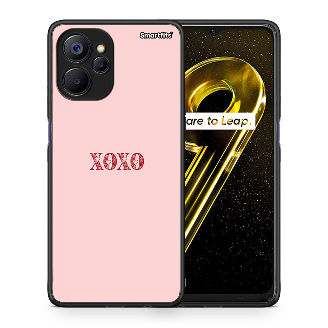 Θήκη Realme 9i 5G XOXO Love από τη Smartfits με σχέδιο στο πίσω μέρος και μαύρο περίβλημα | Realme 9i 5G XOXO Love case with colorful back and black bezels