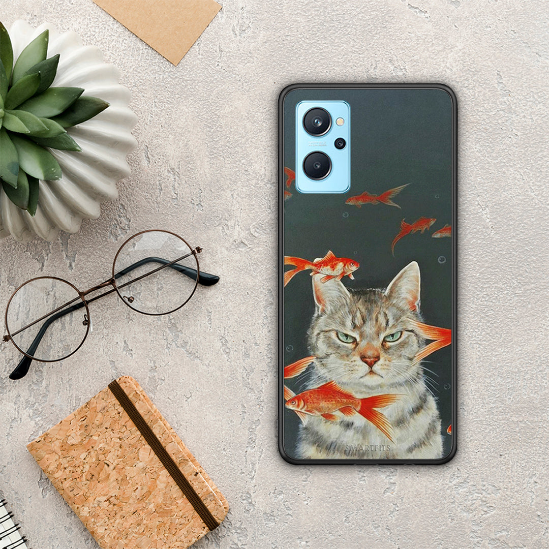 Cat Goldfish - Realme 9i case