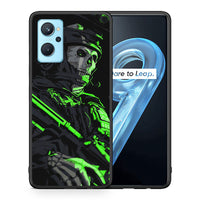 Thumbnail for Θήκη Αγίου Βαλεντίνου Realme 9i Green Soldier από τη Smartfits με σχέδιο στο πίσω μέρος και μαύρο περίβλημα | Realme 9i Green Soldier case with colorful back and black bezels